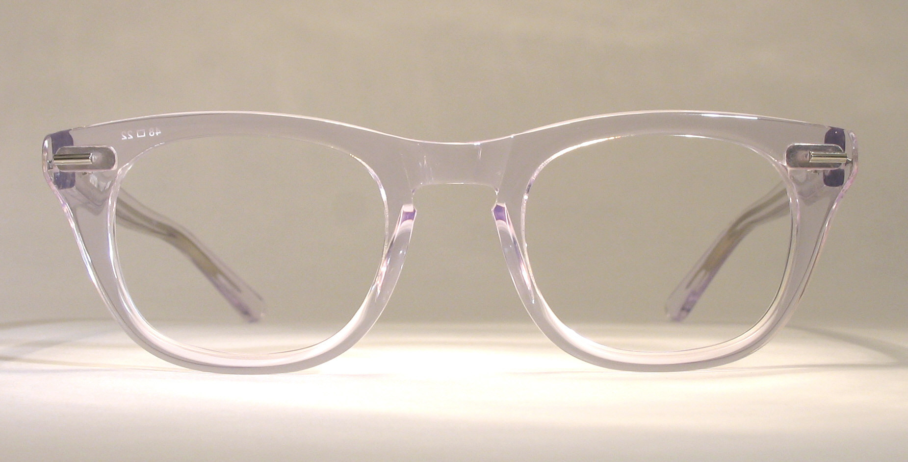 transparent plastic glasses frames