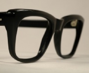 vintage black plastic eyeglasses eyewear