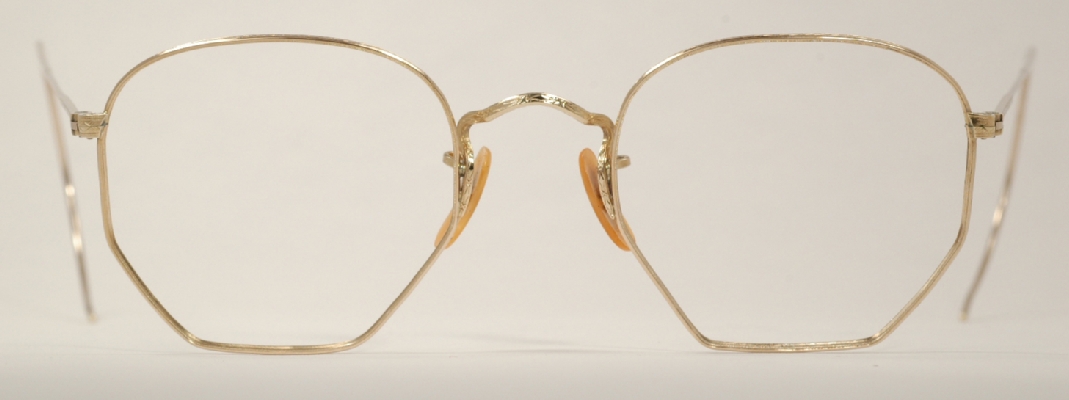 Optometrist Attic Bandl Gold Wire Rim Vintage Eyeglasses