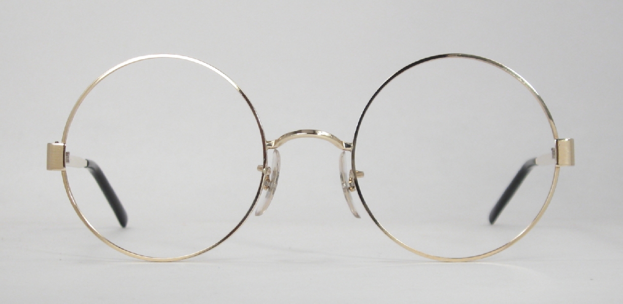Optometrist Attic Imperial Gold College Round Wire Rim Vintage Eyeglasses
