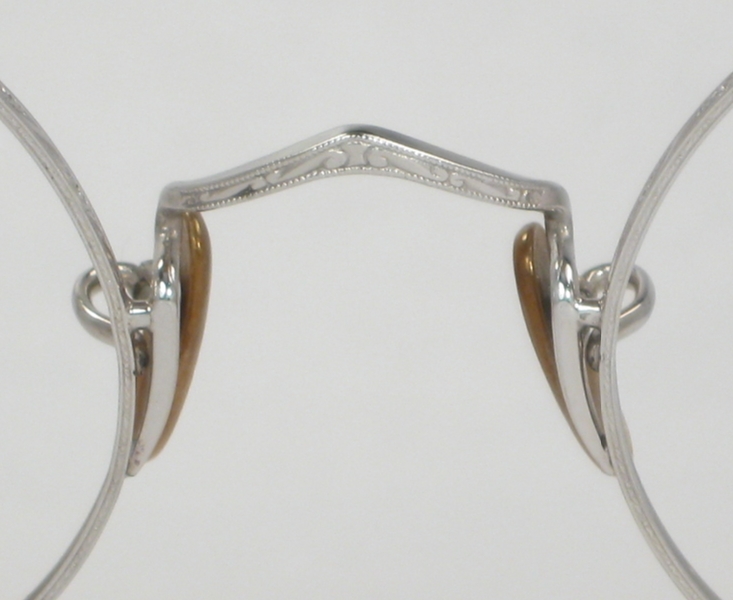 Optometrist Attic Shuron Silver Round Wire Rim Vintage