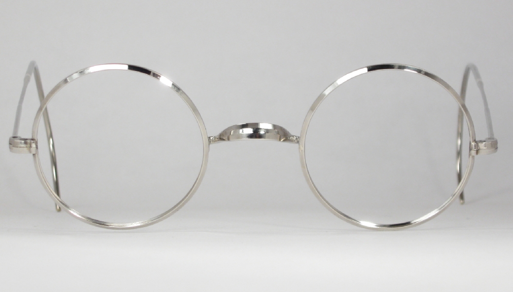 Optometrist Attic General Silver Round Windsor Antique Eyeglasses