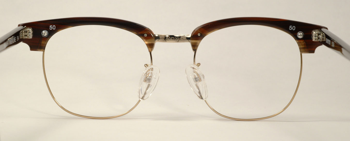 Optometrist Attic - SHURON RONSIR TIMBERLINE OAK GOLD EYEGLASSES