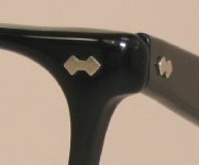 PLASTIC VINTAGE EYEGLASSES DETAIL photo, under 350 kb