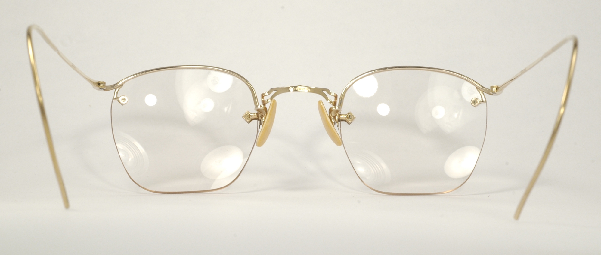 Optometrist Attic Ao Gold Wire Rim Vintage Eyeglasses