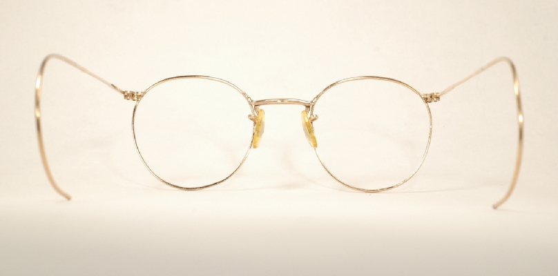 Optometrist Attic Ao Gold Ful Vue P3 Wire Rim Vintage Eyeglasses