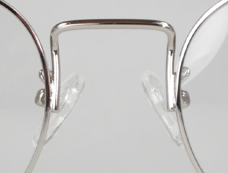 Optometrist Attic Shuron Silver Wire Rim Ronstrong Ful Vue Eyeglasses