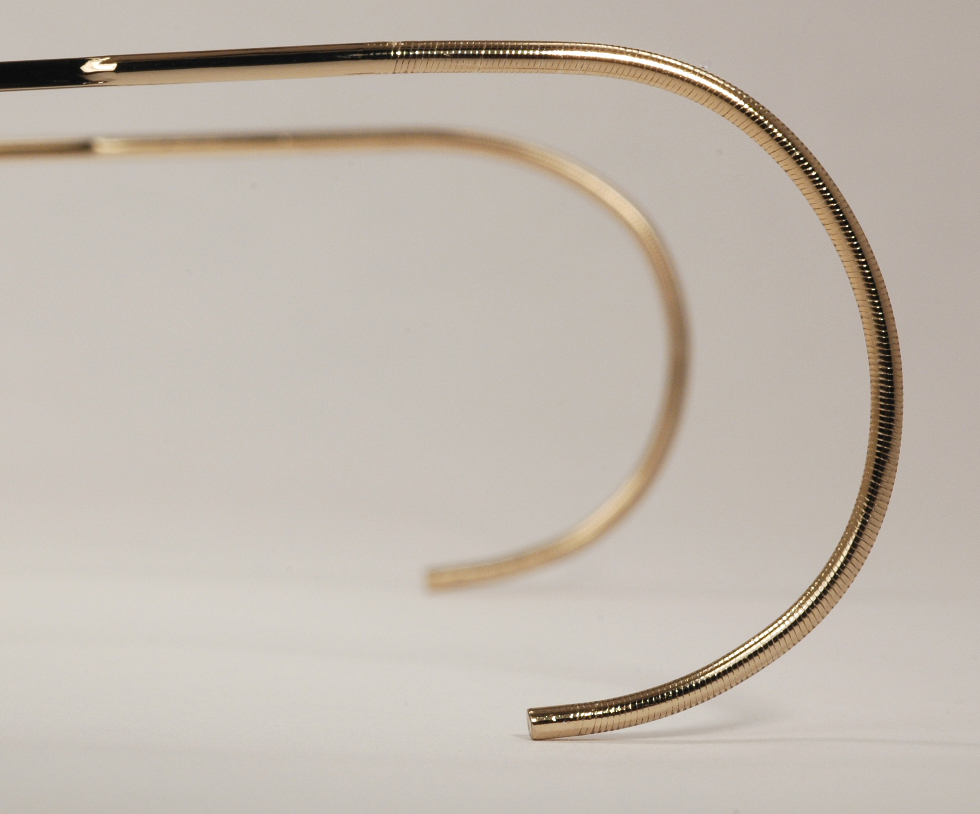 Optometrist Attic Shuron Gold Wire Rim Ronstrong Ful Vue Eyeglasses