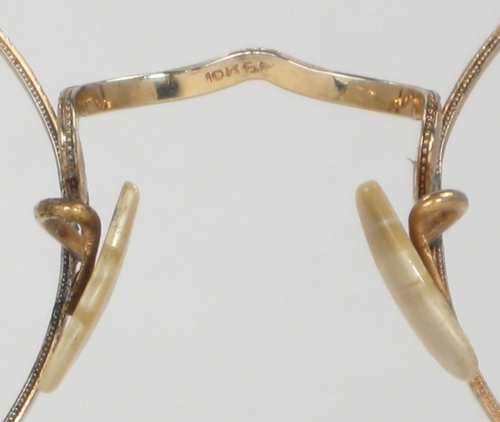Optometrist Attic Gold Round Wire Rim Vintage Eyeglasses