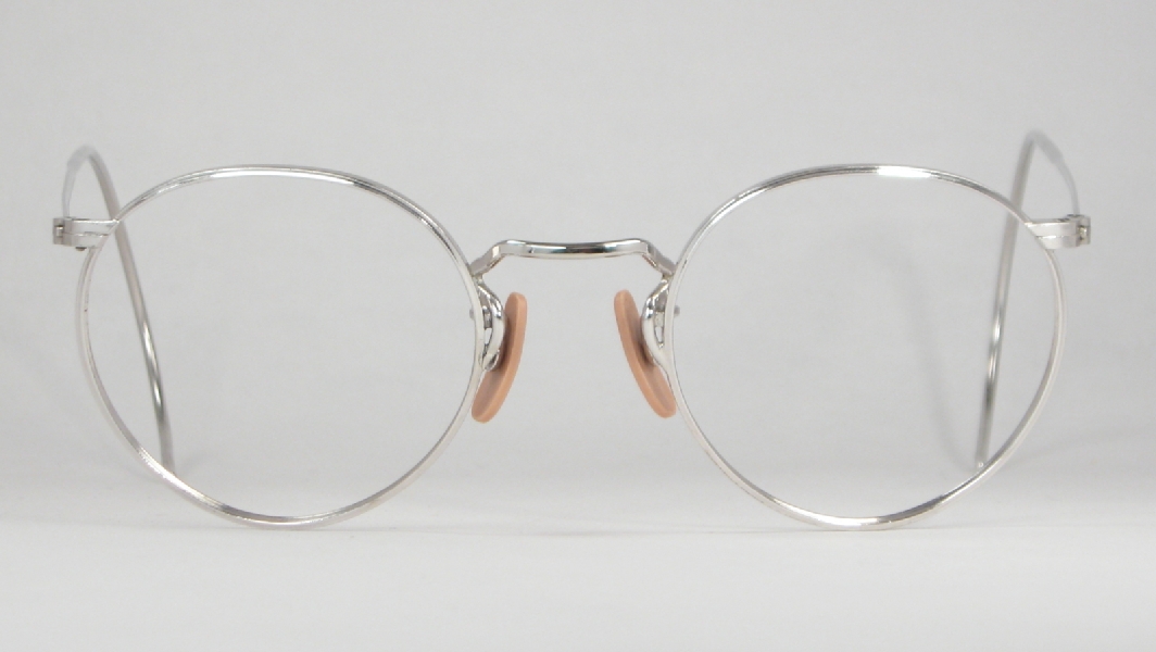 Optometrist Attic Ao Wwii P3 Silver Wire Rim Vintage Eyeglasses